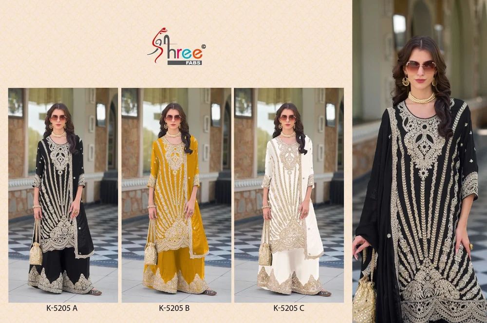 Chinon Embroidery Palazzo Suit Set
