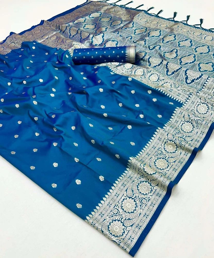 PURE SOFT BANARASI SILK ZARI AND RICH PALLU SAREE AT WHOLESALE PRICE.