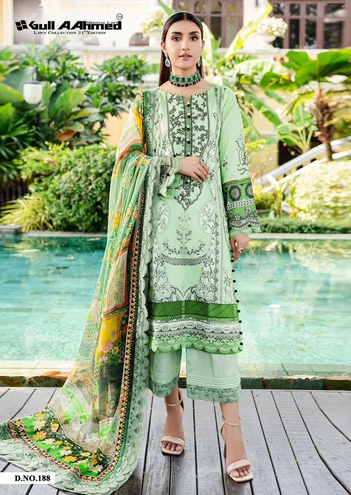 Karachi Lawn Cotton Suit