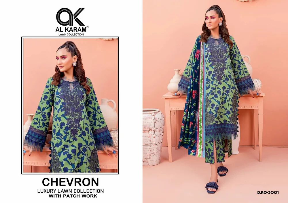 Karachi Lawn Cotton Suit