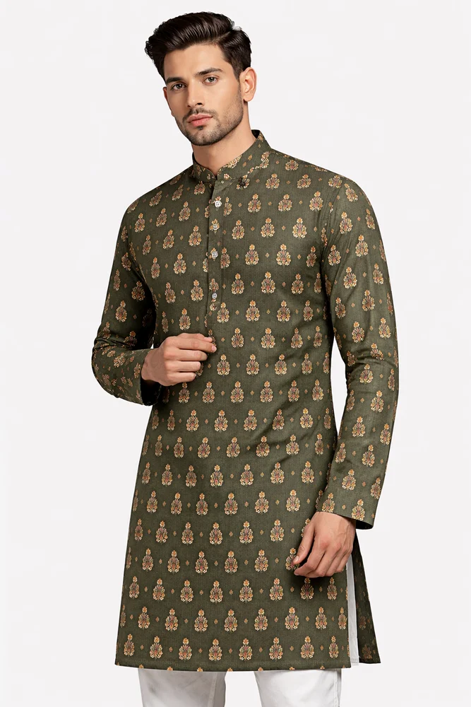 Digital Printed Kurta For Men
