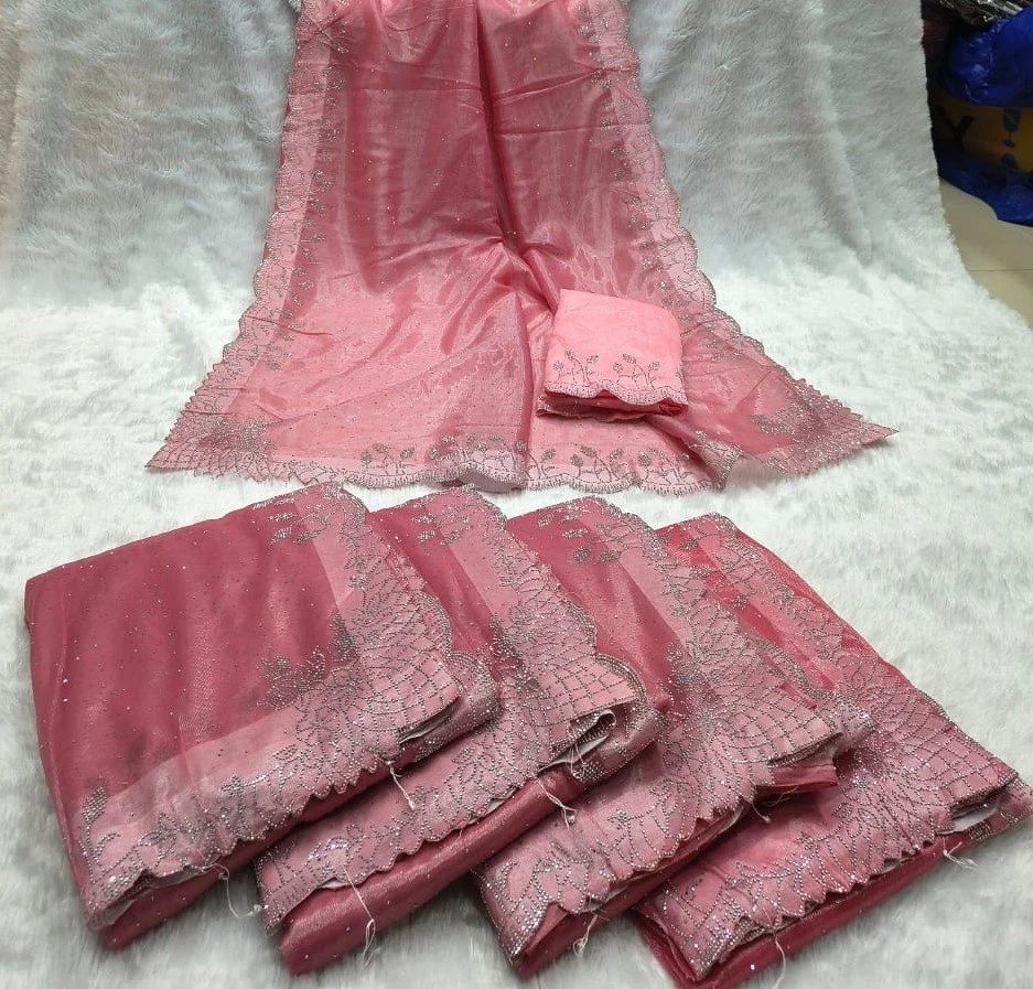 TWILL NET DIAMOND SAREE