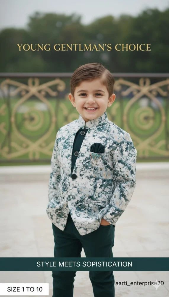 Kids Boys Indo Western Suit