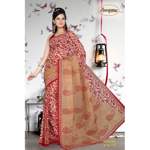 Cotton Print Saree