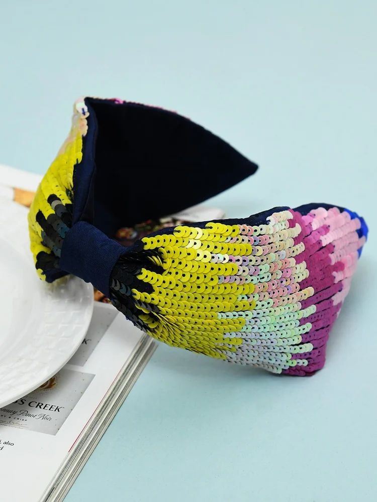 Embroidered Beaded Hairband