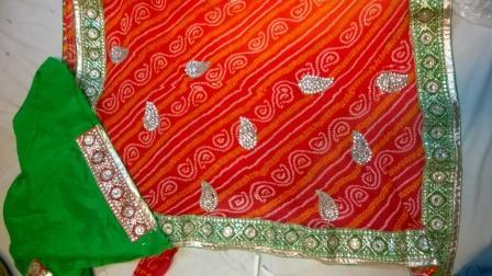 Bandhani Work Saree