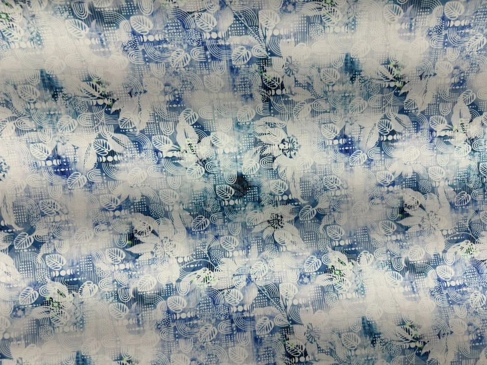 Looper Knitted Floral Printed  Fabrics