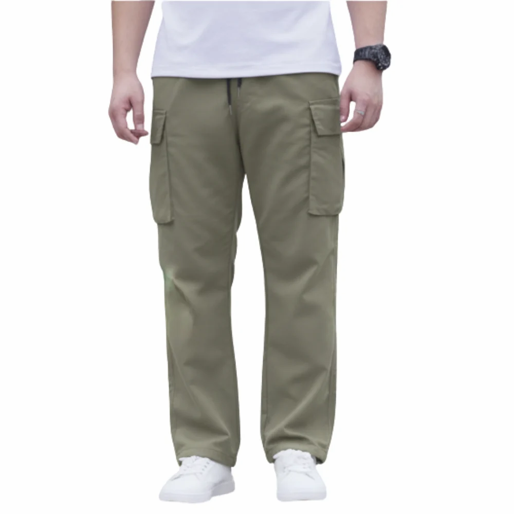 Men Olive Green Cargo Pant