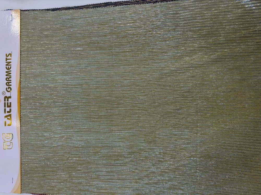 Bright  Lycra Foil  Plating Plain Fabric