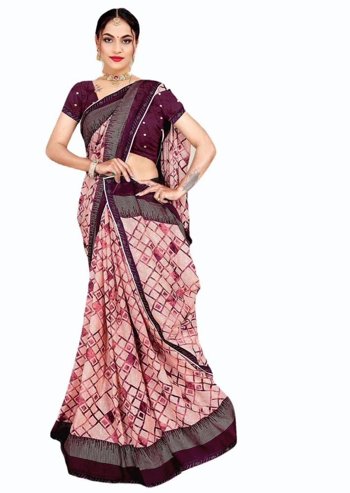 Fancy Printed Weightless Saree