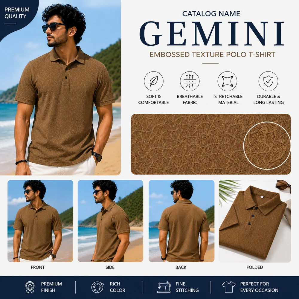 Mens Polo Collar T Shirt