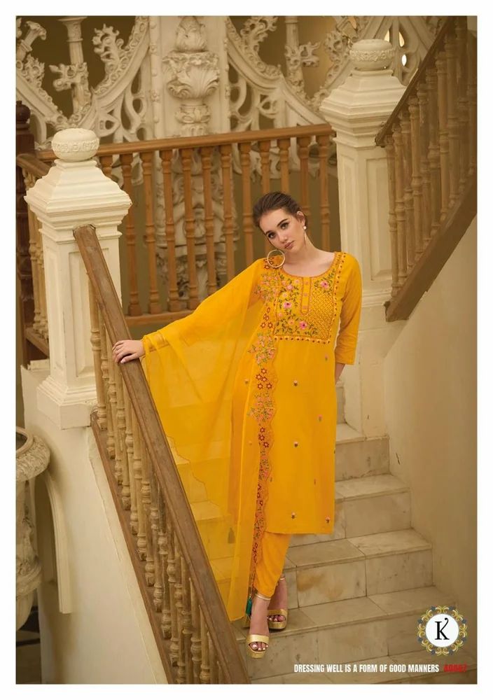 Pure Viscose readymade ladies salwar suit set