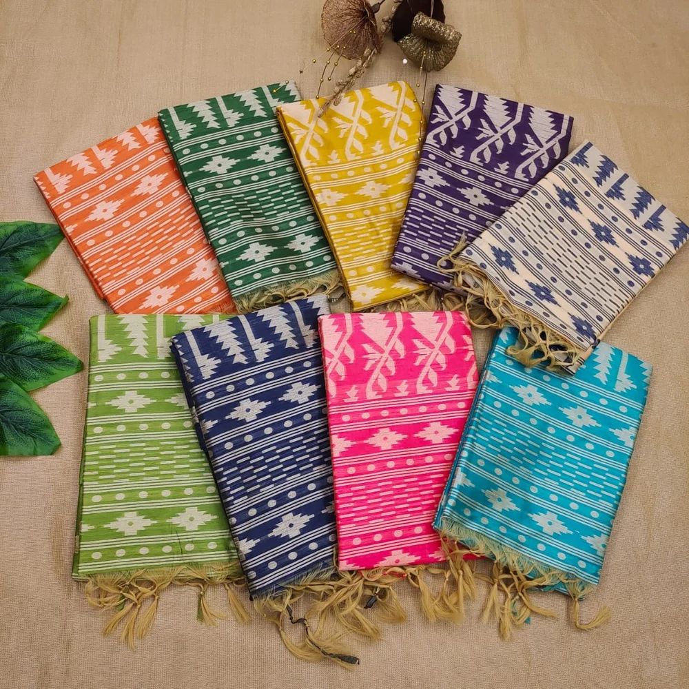Handloom Raw Silk Weaving Designer Saree