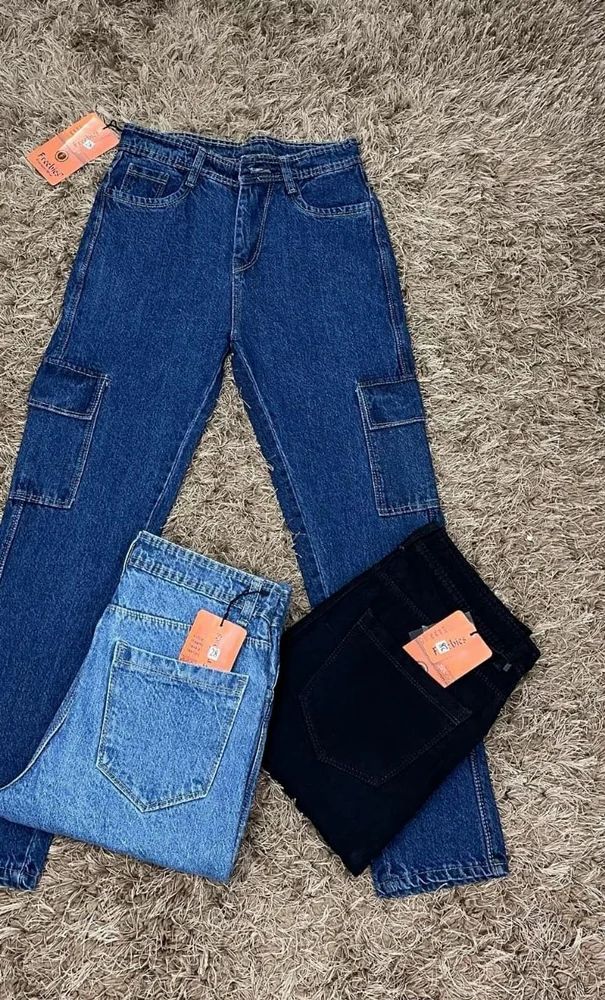 Regular Fit Plain Men Blue Denim Jeans