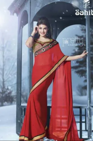 Embroidery Work Saree