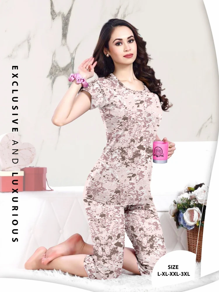 Printed Ladies Nightwear