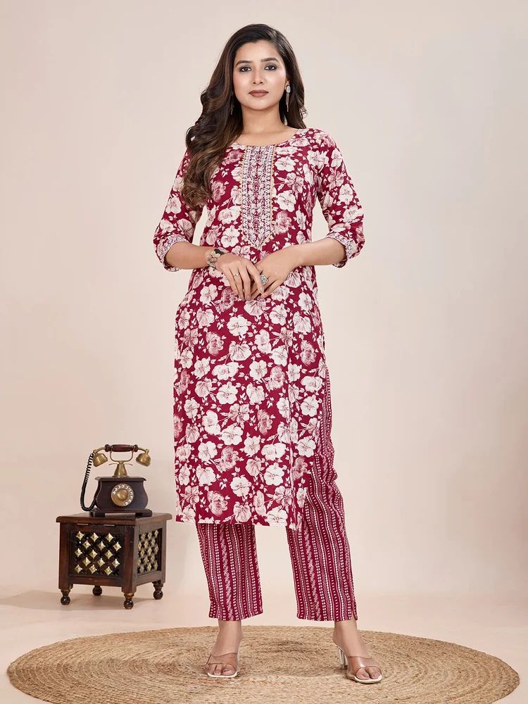 Cotton Kurta Pant Set