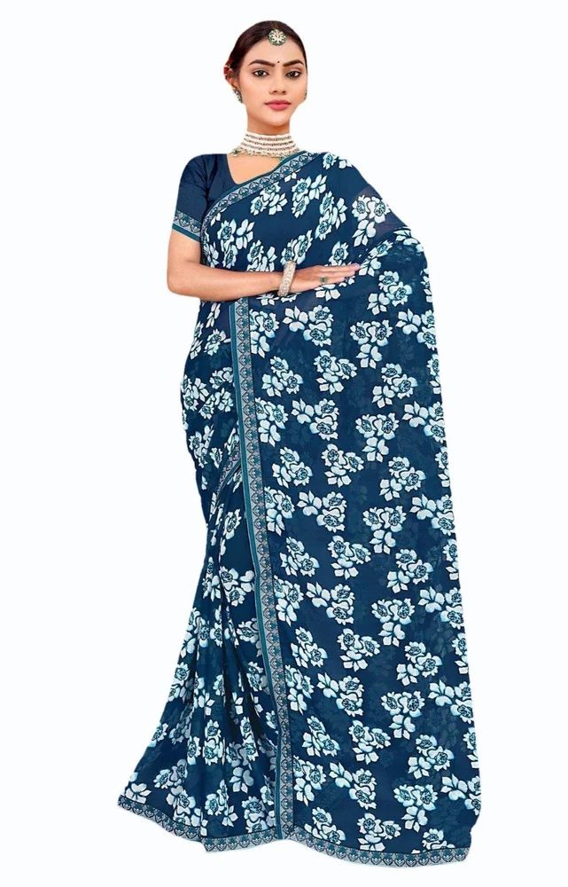 Fancy Printed Weightless Saree