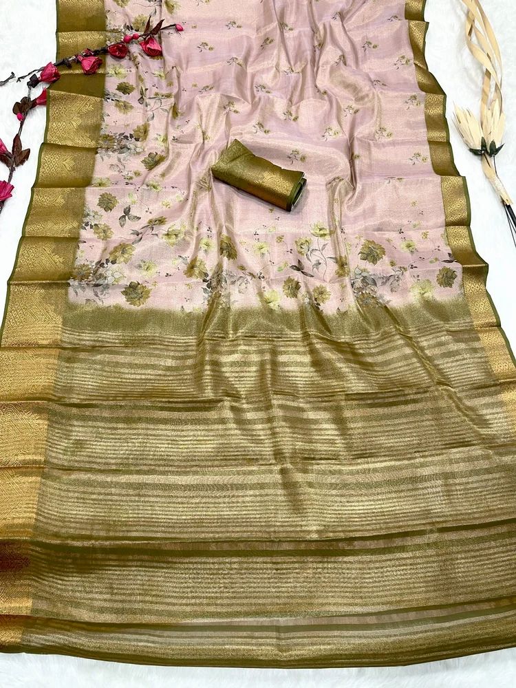 Ladies Tussar Silk Sarees