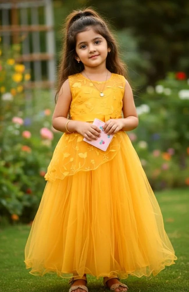 Girls Kids Party Wear Dress