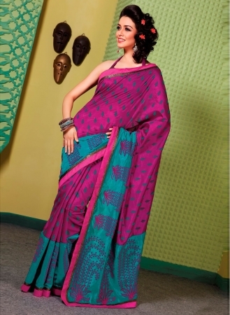 Raw Silk Saree (MUM0040472)