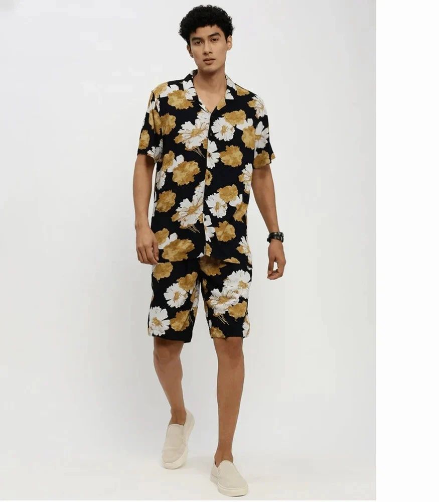 Medium Polyester Men Co Ord Set