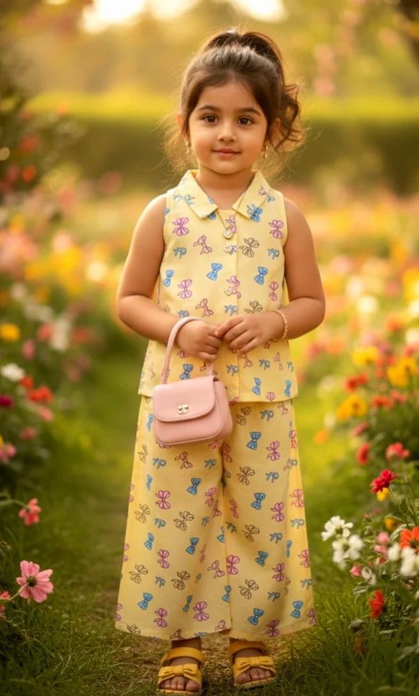 Baby girls top and plazzo co Ord set