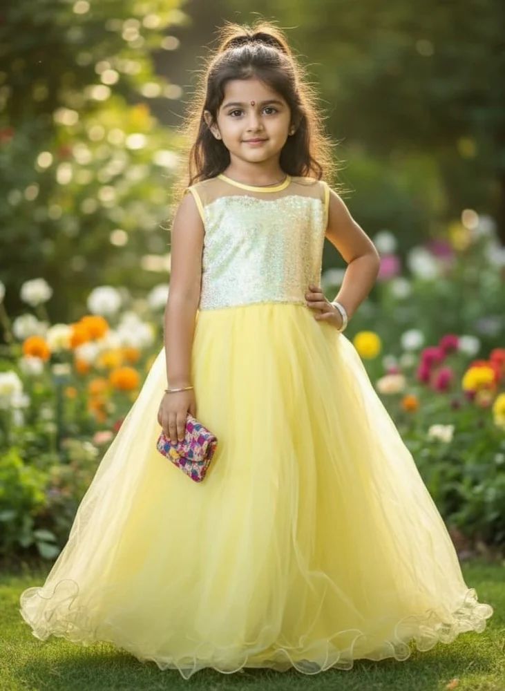 Kids Girls Party Wear Gown