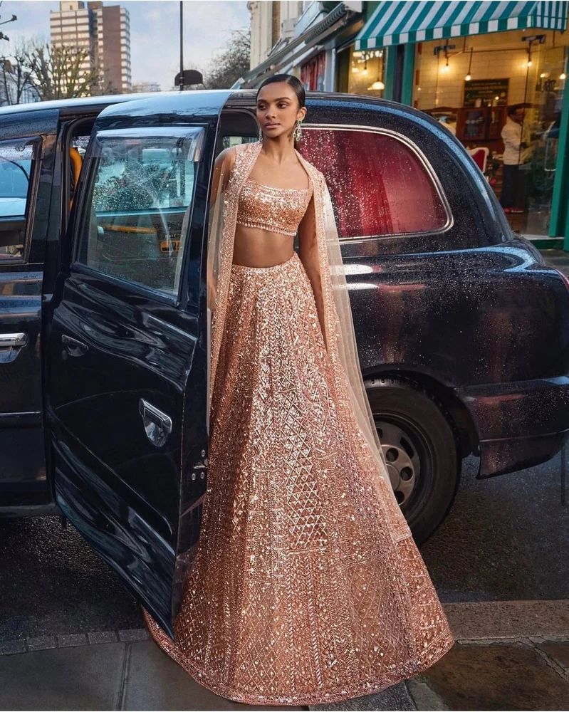 equin Embroidered Bridal Lehenga Choli
