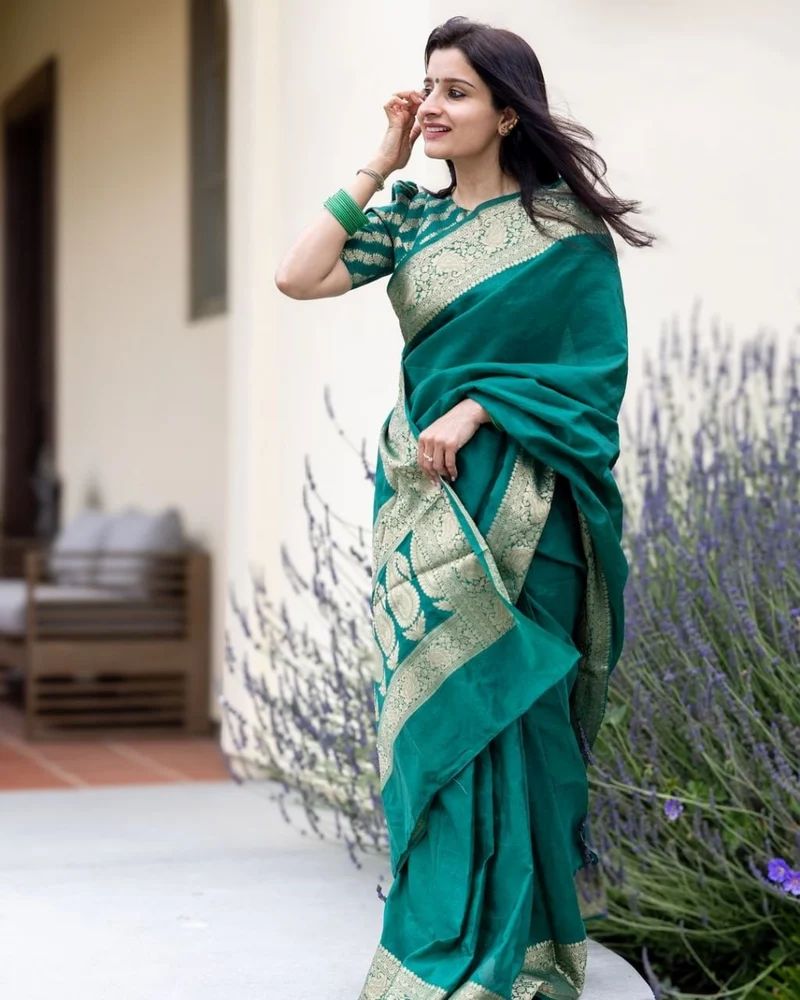 Banarasi Soft Lichi Silk Saree