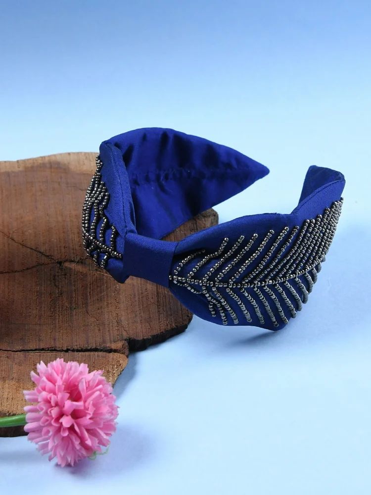 Embroidered Beaded Hairband