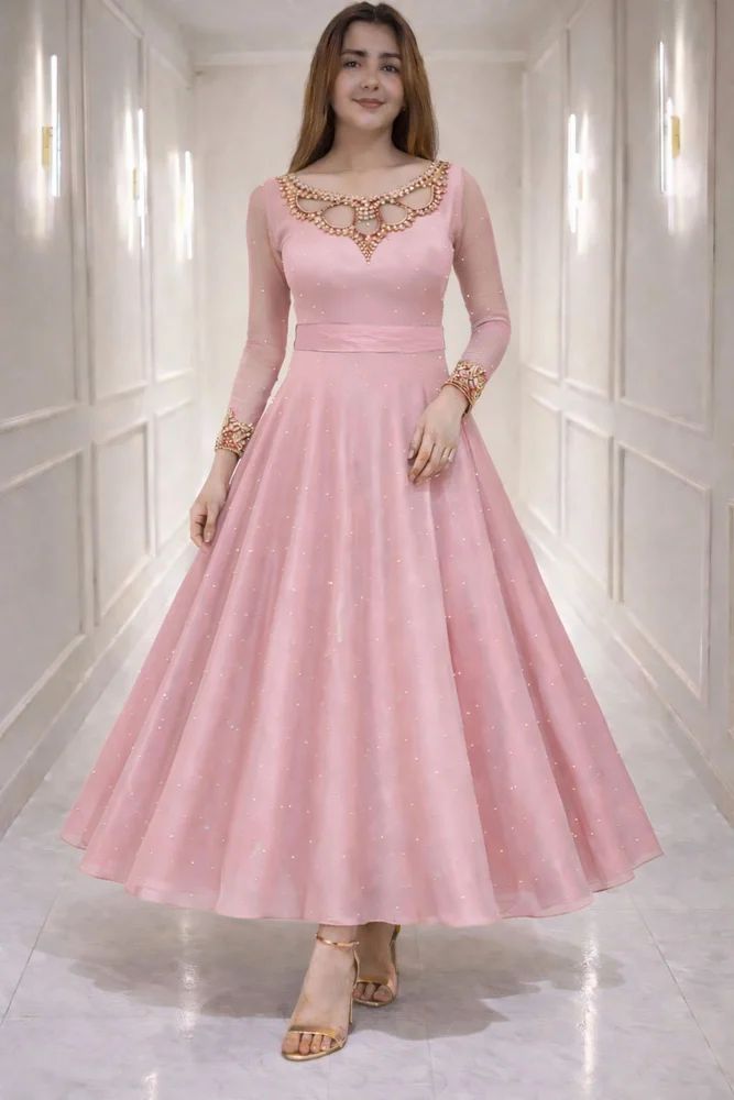 Ladies Georgette Long Anarkali Gown
