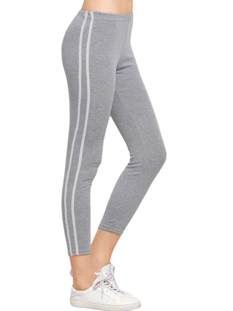 Ladies Cotton Rib Yoga Pants