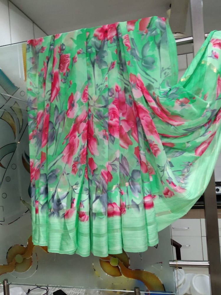 Satin Patta Saree