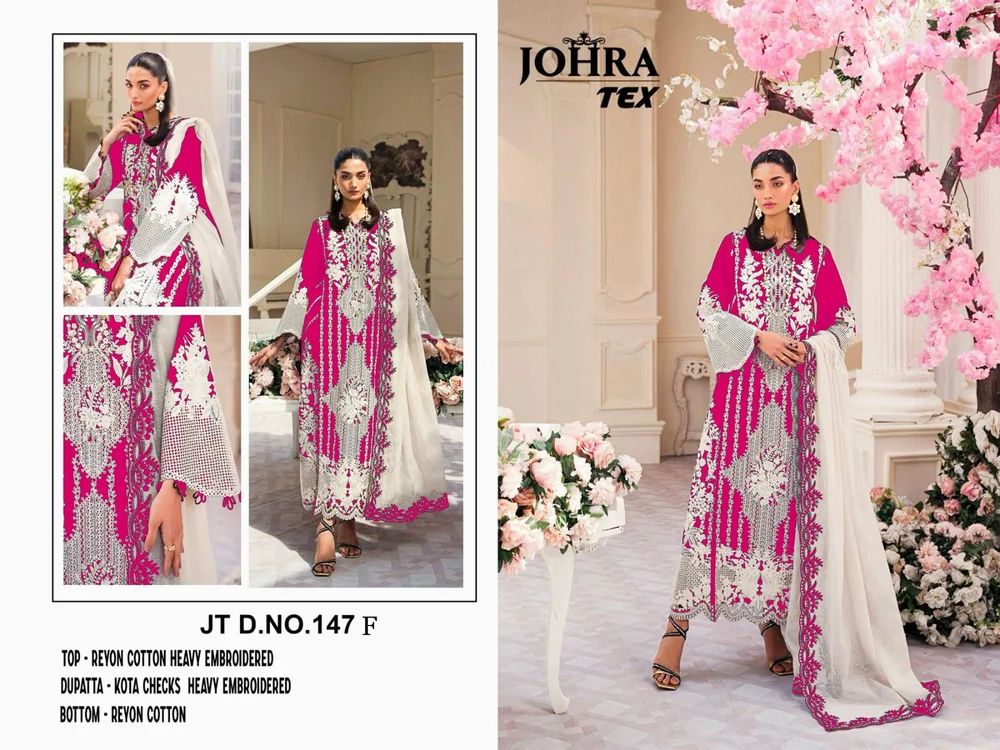 Rayon Cotton Heavy Embroidered With (Pearls Moti Work)