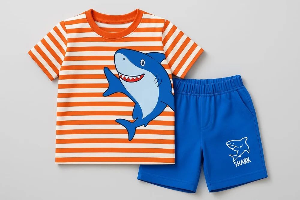 Kids Printed Top And Bottom