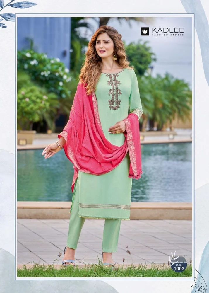 ladies kurti pant dupatta set
