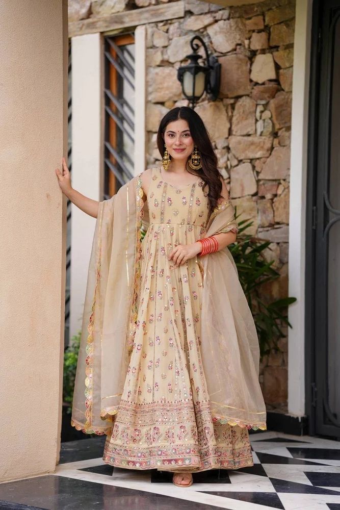 Full Flair Gown & Dupatta Set