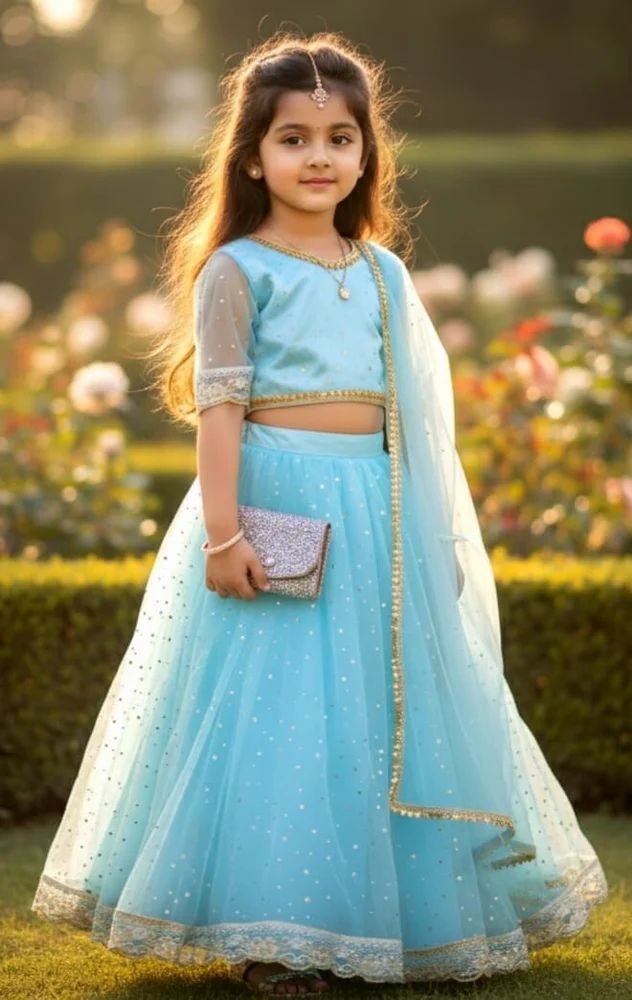 Kids Girls Ethnic Wear Lehenga