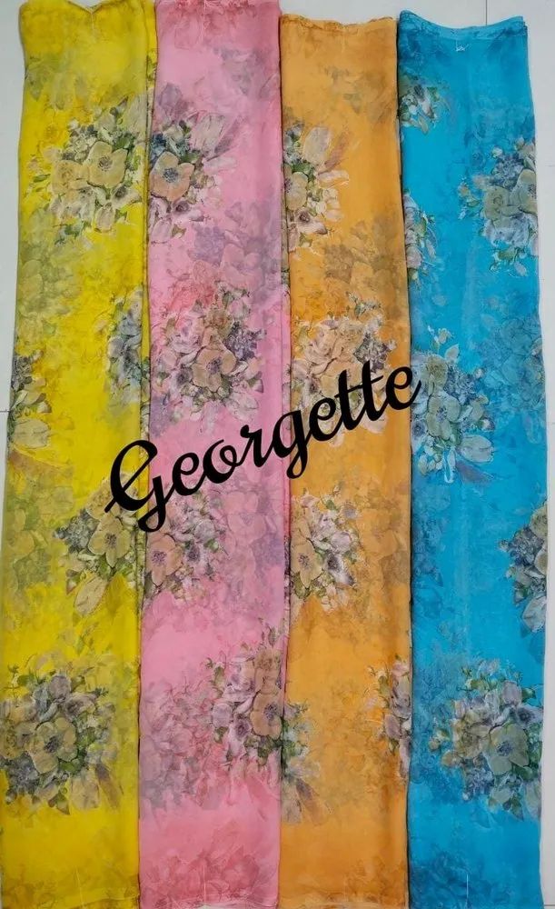 Fancy Printed Georgette Saree