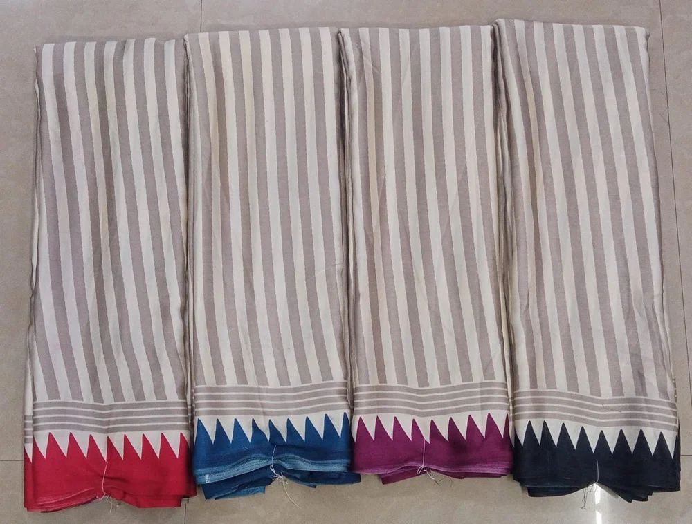 Screen Print Ajrakh Modal Silk Saree