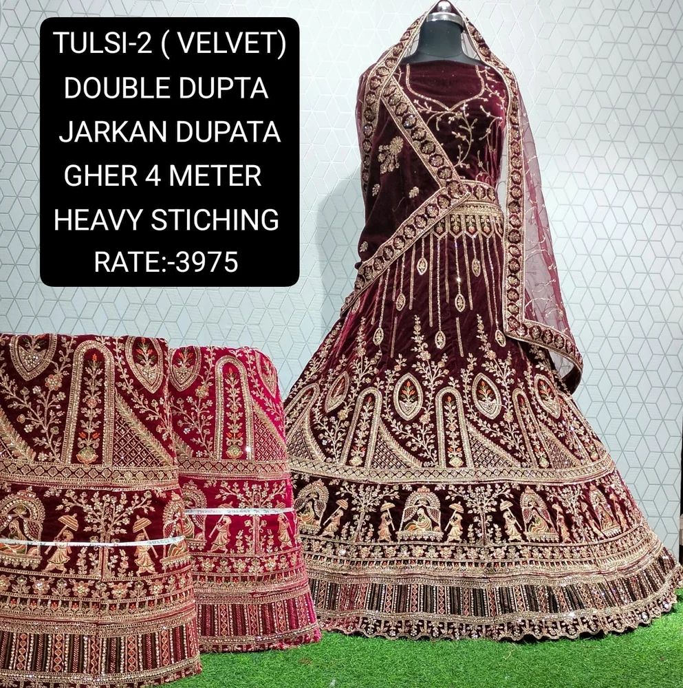 Tulsi 2 Embroidered Bridal Lehengas