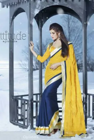 Embroidery Work Saree