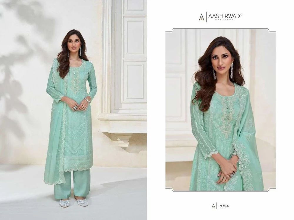 Organza Silk Designer Suits