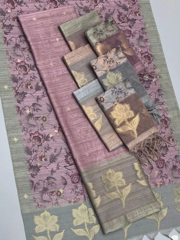Tussar Silk Unstitched Suit