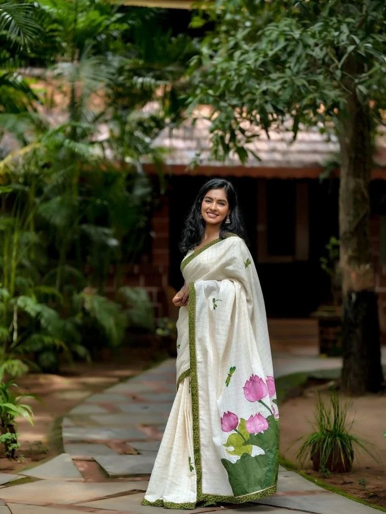Soft Linen Saree
