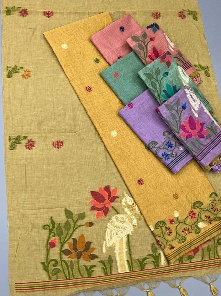 MUGA COTTON DRESS MATERIAL