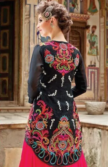 Black Net Salwar Kameez