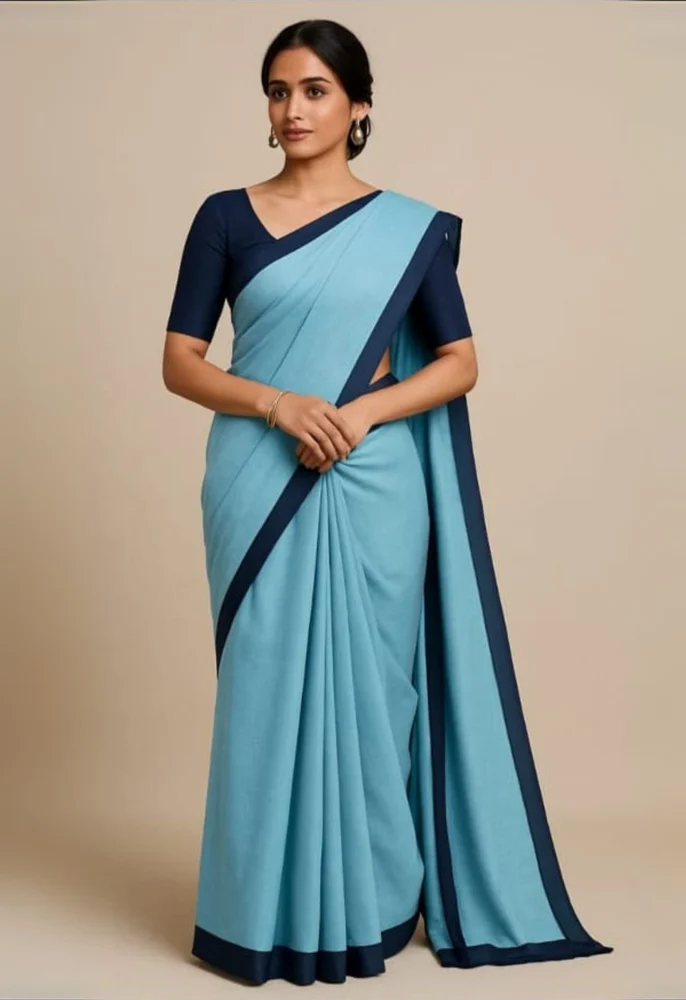Uniform Saree ,Coalfield Staff Official Uniform Saree - Durable Fabric