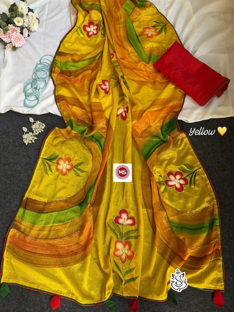 Chinon Silk Saree
